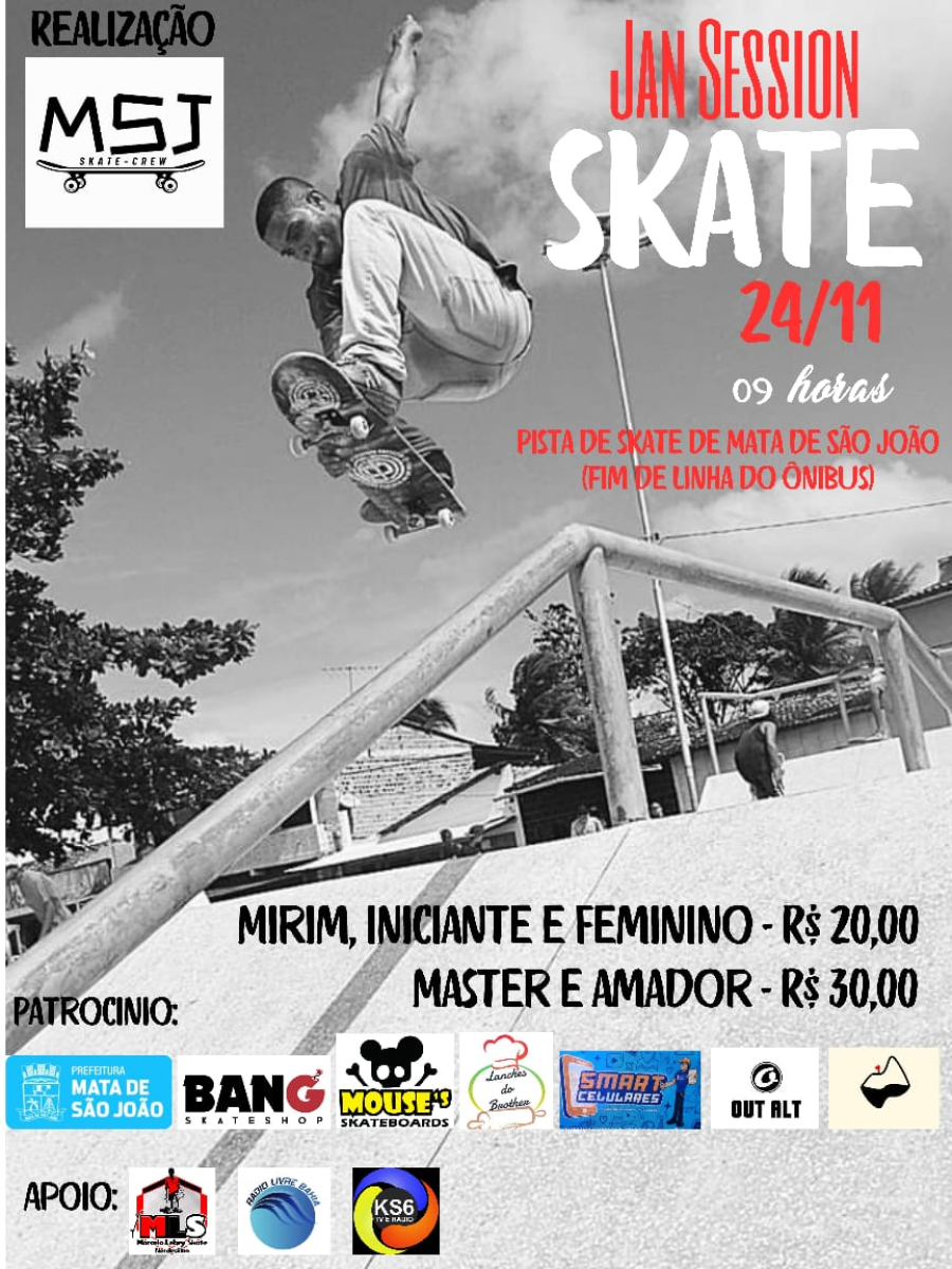 Jam Session de Skate Agita Mata de São João com Competição e Atrações Culturais